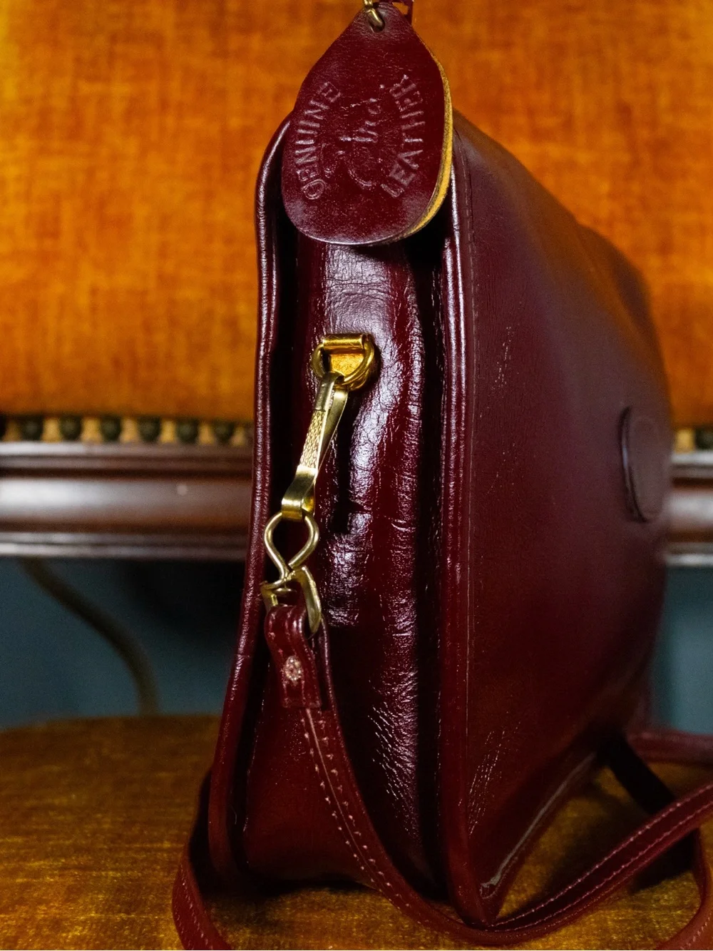 Stunning Vintage Etra Leather Shoulder Bag